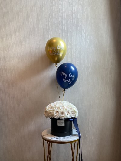 English White Roses Box XL
