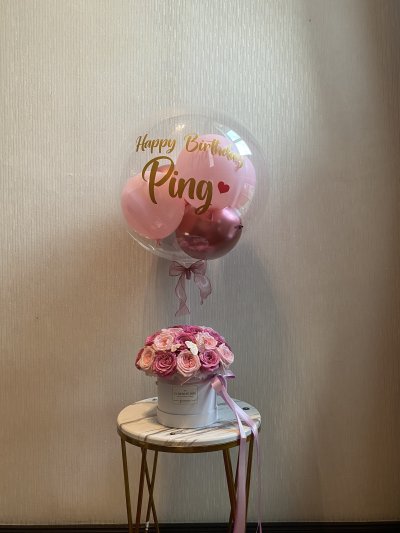 Pink Purple Rose Box M