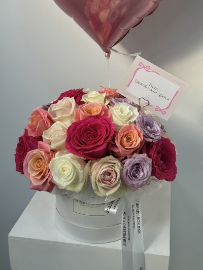 Colorful Roses Box S