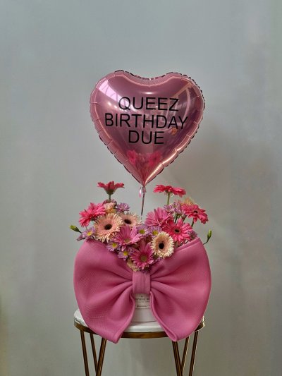 Gerbera Daisy Bow Box