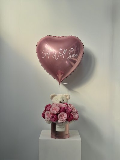 Pink English Rose Box S