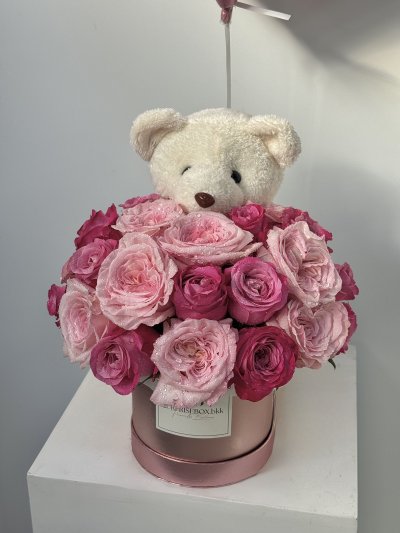 Pink English Rose Box S