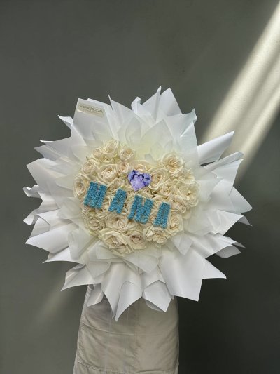 Mother's Day Initial 30 Heart