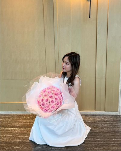 30 Pink Roses Bouquet - S