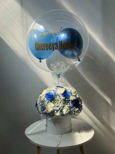 Blue Moon Bloom Box [ Artificial Blue Rose ]