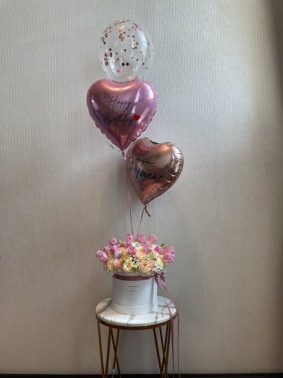 Pink Tulips Peachy Box