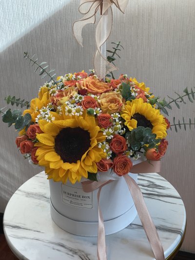 Sunflower Orange Golden Hour Box
