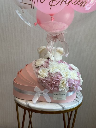 Pink HydraCarnation Baby Box
