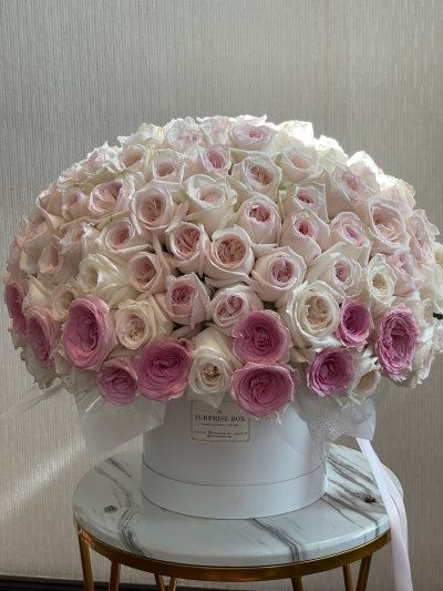 Pink Ombre 150 Roses Box