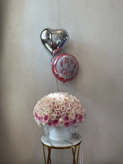 Pink Ombre 150 Roses Box