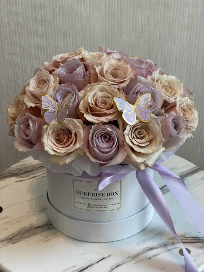 Mauve Cappuccino Roses S