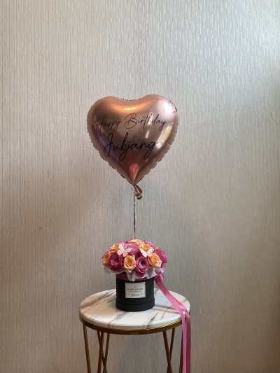 Purple Orange Rose Box S