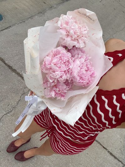 5-Stem Peonies Boquet