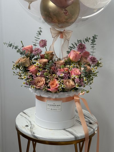 Blush Cappuccino Bloom Box
