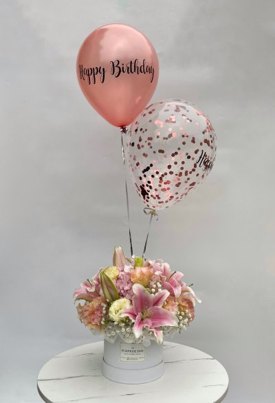 Blushing Peachy Lilies Box