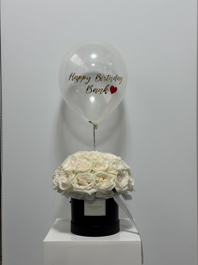 White English Roses Box L