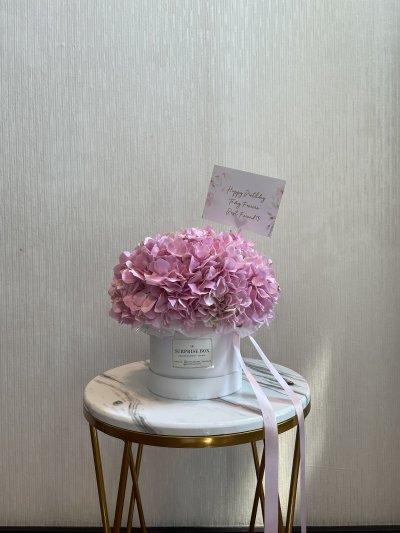 Pink Hydrangea Box S