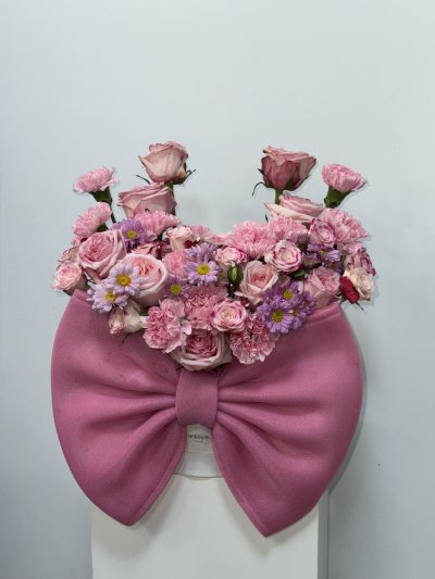 Bow Jumbo Pink Rosy Box