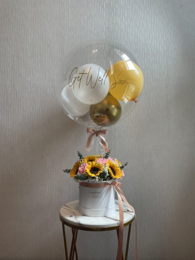 Sunflower Pink Carnation Box XL