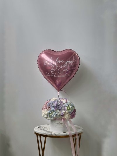 Pastel Mix Hydrangea Box S
