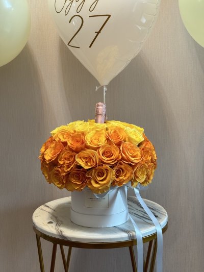 Shades of Yellow Ombre Flower Balloon SET