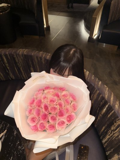 30 Pink Roses Bouquet - S