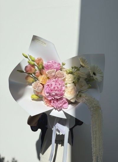 Mauve Blush Peonies Bouquet