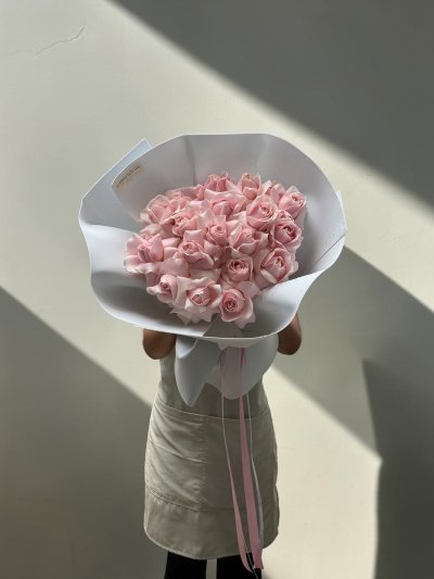 20 Pink Roses Foam Wrapping - S