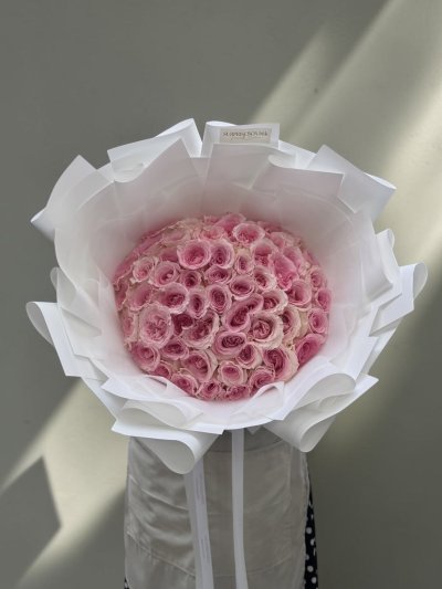 50 Pink Roses Bouquet