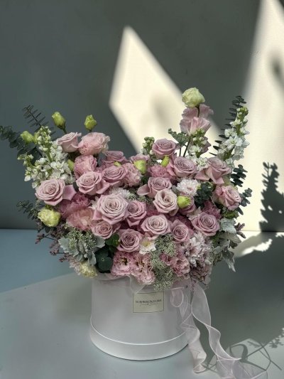 Mauve Pink Rose Garden Box