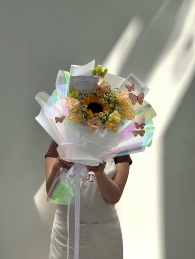 Sunflower Peachy Bouquet