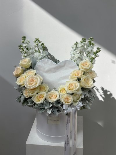 White Roses Garden Burning Box