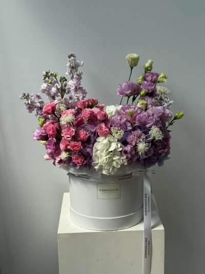 Rosy Lavender Pink Purple Bloom Box
