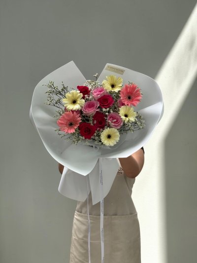Mix Gerbera Rose Bouquet