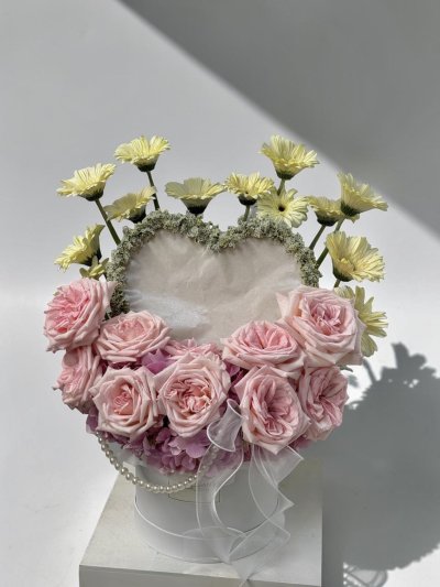 Pink & White Garden Burning Box