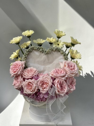 Pink & White Garden Burning Box
