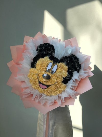 Mickey Mouse Carnation Bouquet