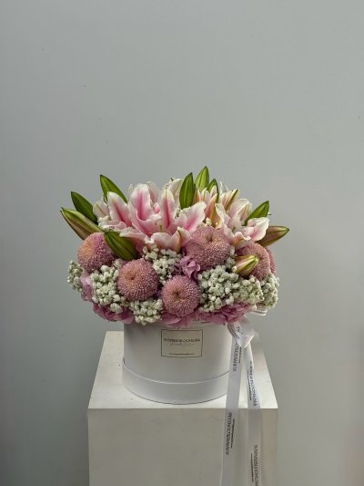 Pink Poetry Lily Hydrangea Box
