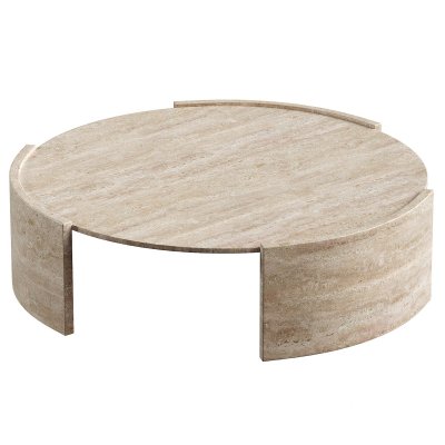 Marble Coffee Table Circular Hollow Placement