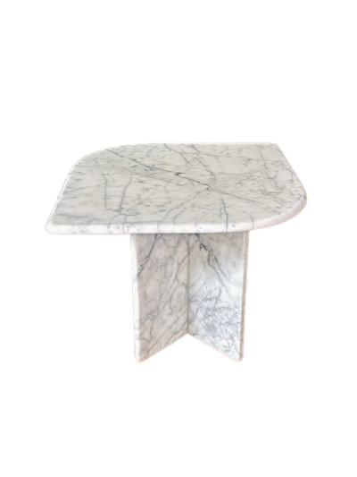 Marble Coffee Table Minimalistic Structured Leaf Elegante