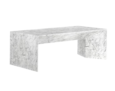 Mable Coffee Table Rectangle Shaped Thick Two Sided Mable Coffee Table Rectangle Shaped Thick Two Sided