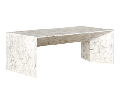 Mable Coffee Table Rectangle Shaped Thick Two Sided Mable Coffee Table Rectangle Shaped Thick Two Sided