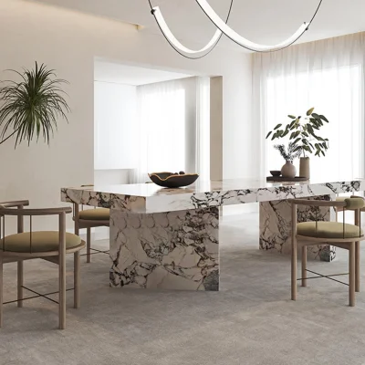 Mable Dining Table Square Thick Sharp Edge Mable Dining Table Square Thick Sharp Edge