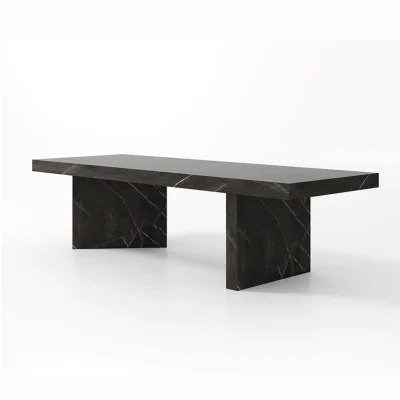 Mable Dining Table Square Thick Sharp Edge