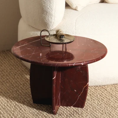 Mable Side Table Circilar Edge Oval Designed Mable Side Table Circilar Edge Oval Designed