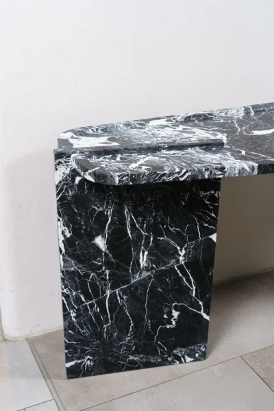 Marble Console Table Unique Abstract Miniature Solid