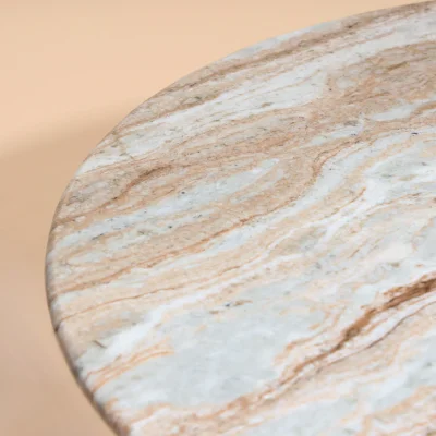 Mable Side Table Circilar Edge Oval Designed Mable Side Table Circilar Edge Oval Designed