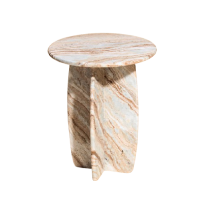 Mable Side Table Circilar Edge Oval Designed Mable Side Table Circilar Edge Oval Designed