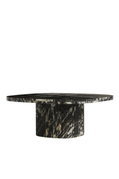 Marble Bedside and Coffee Table Circular Edge