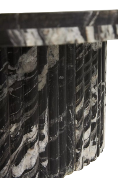 Marble Bedside and Coffee Table Circular Edge